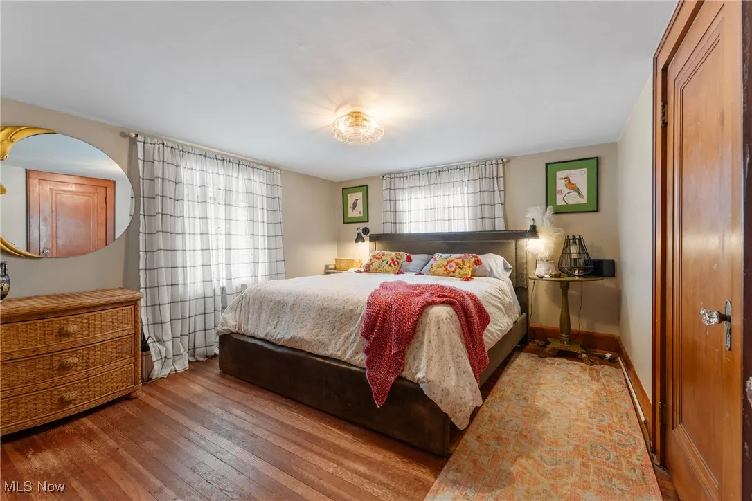 Bedroom featuring hardwood / wood-style flooring