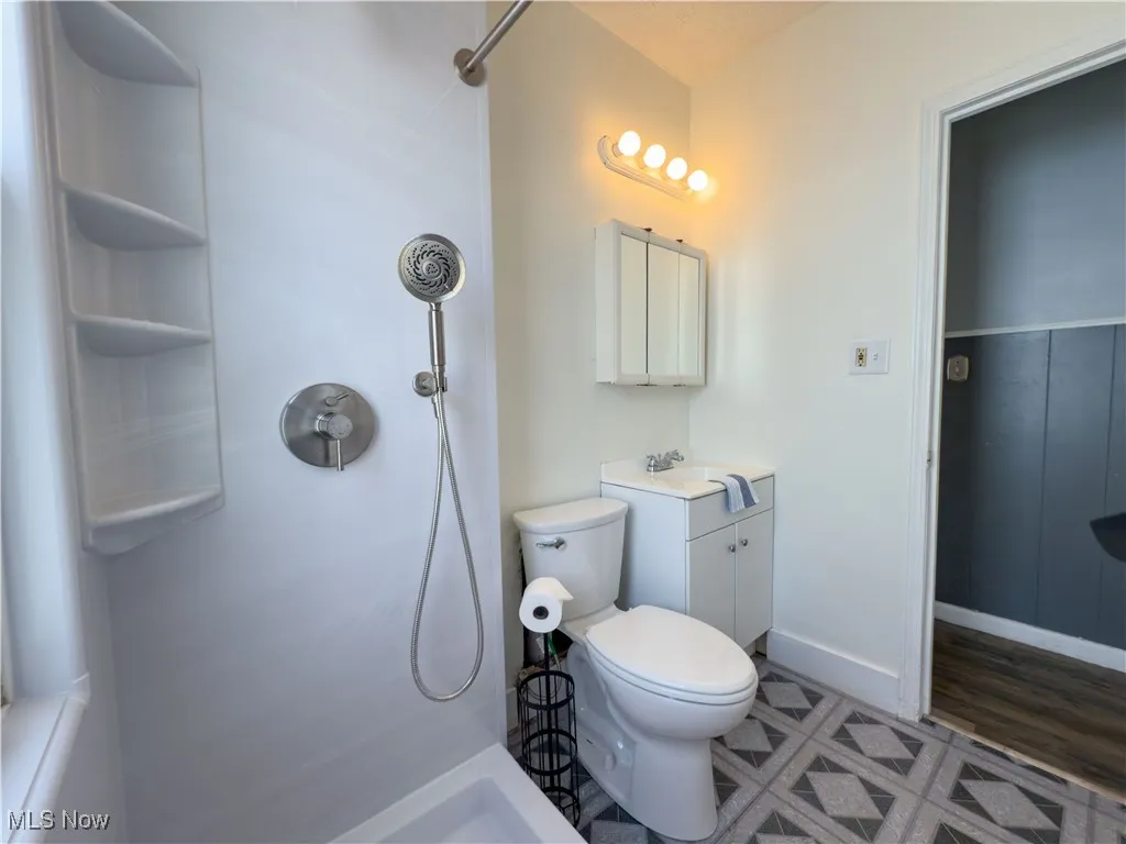 new walk-in shower