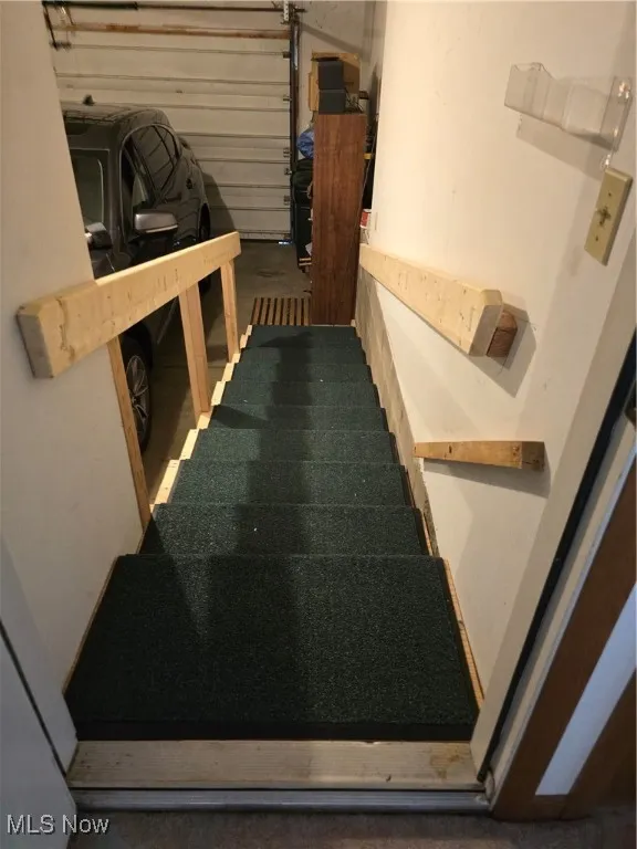 New Wood Step Handicap Ramp from Garage to inside Hall entrance