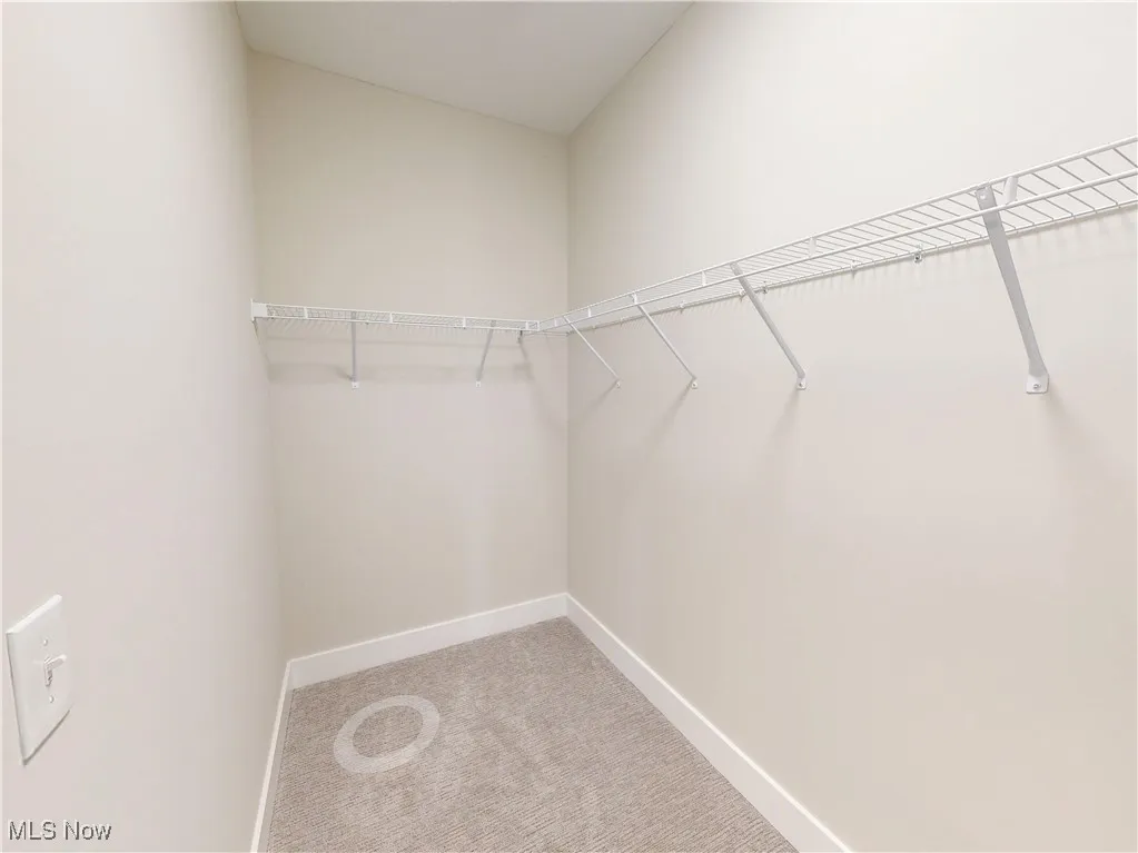 Walk in closets in all bedrooms