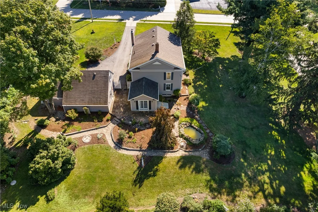 View from above of property