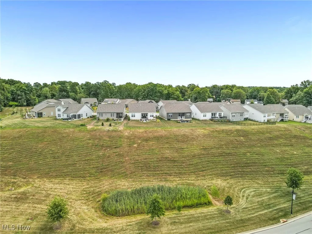Aerial view of residential area