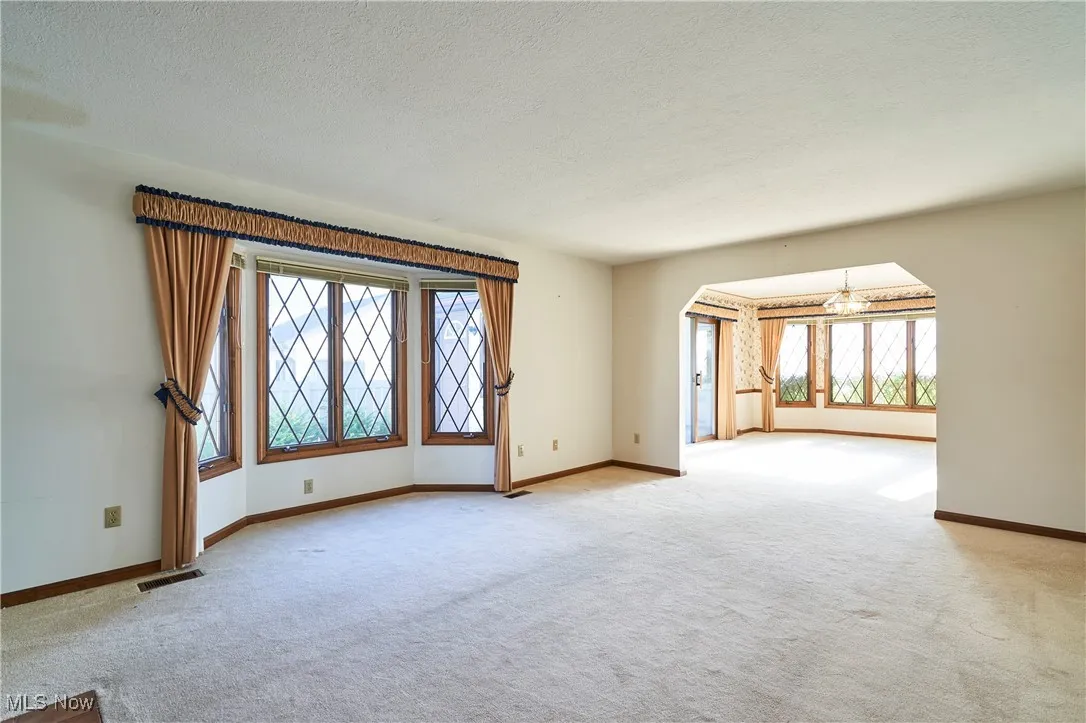 View of Living Room into Dining Room