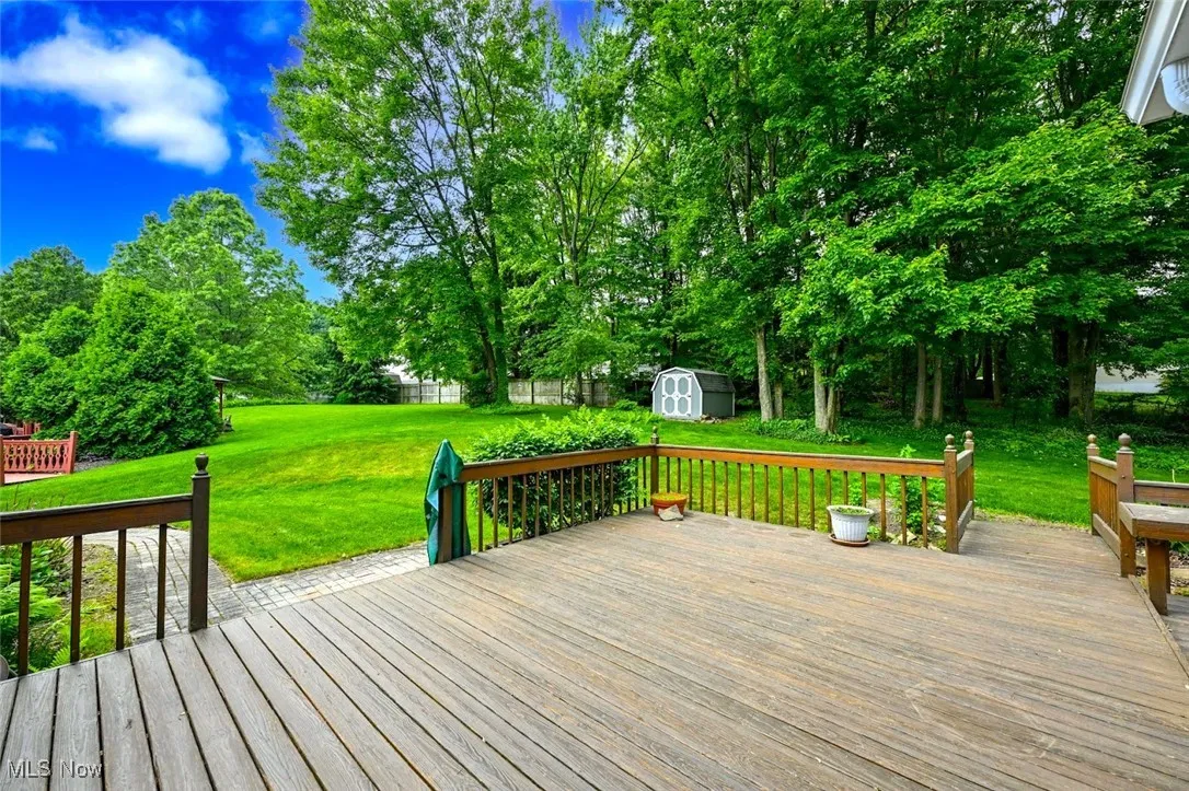 *GREAT SIZE DECK TO SIT OUT ON AND ENJOY BEAUTIFUL SUMMER AND FALL DAYS ~