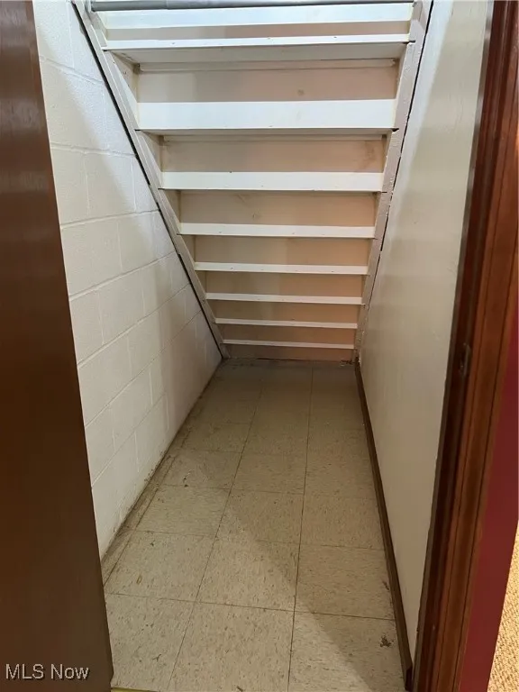 Additional storage under Basement steps.