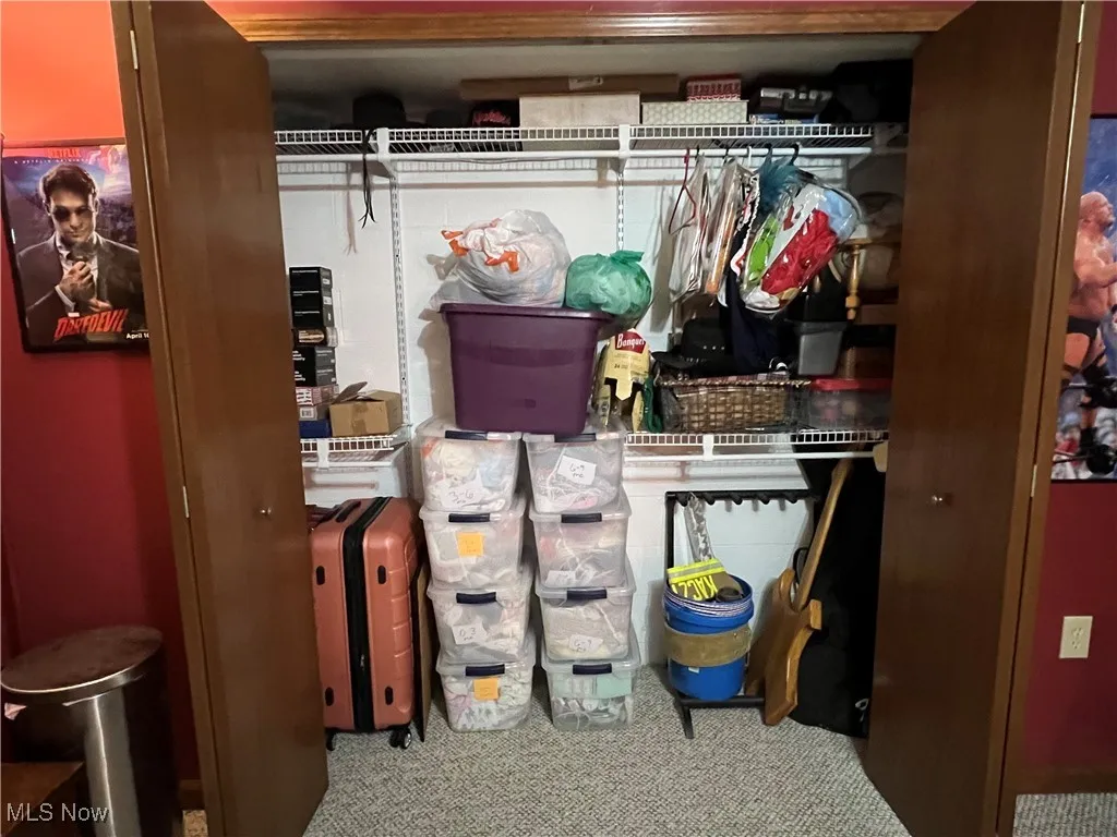 Large storage closet in Rec Room
