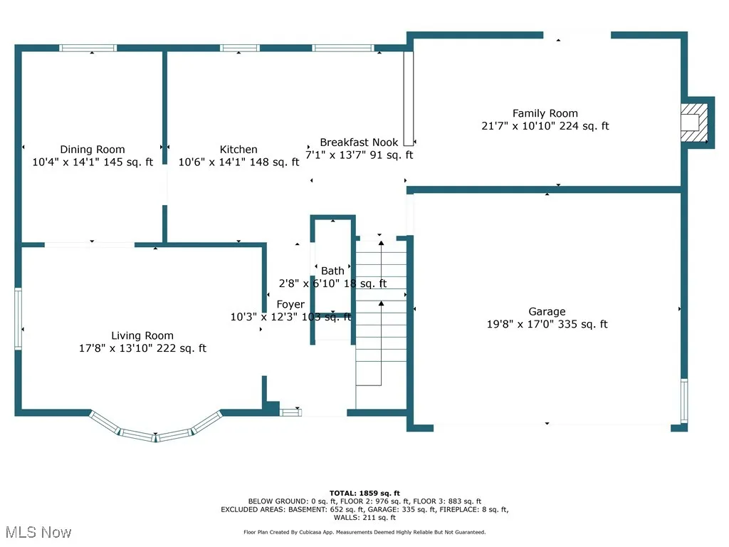 View of floor plan / room layout