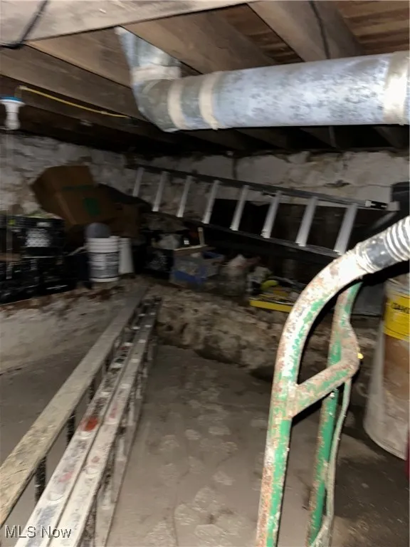 basement storage area