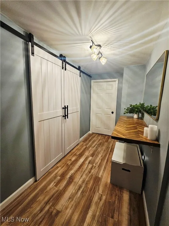 Barn doors to 2nd floor laundry