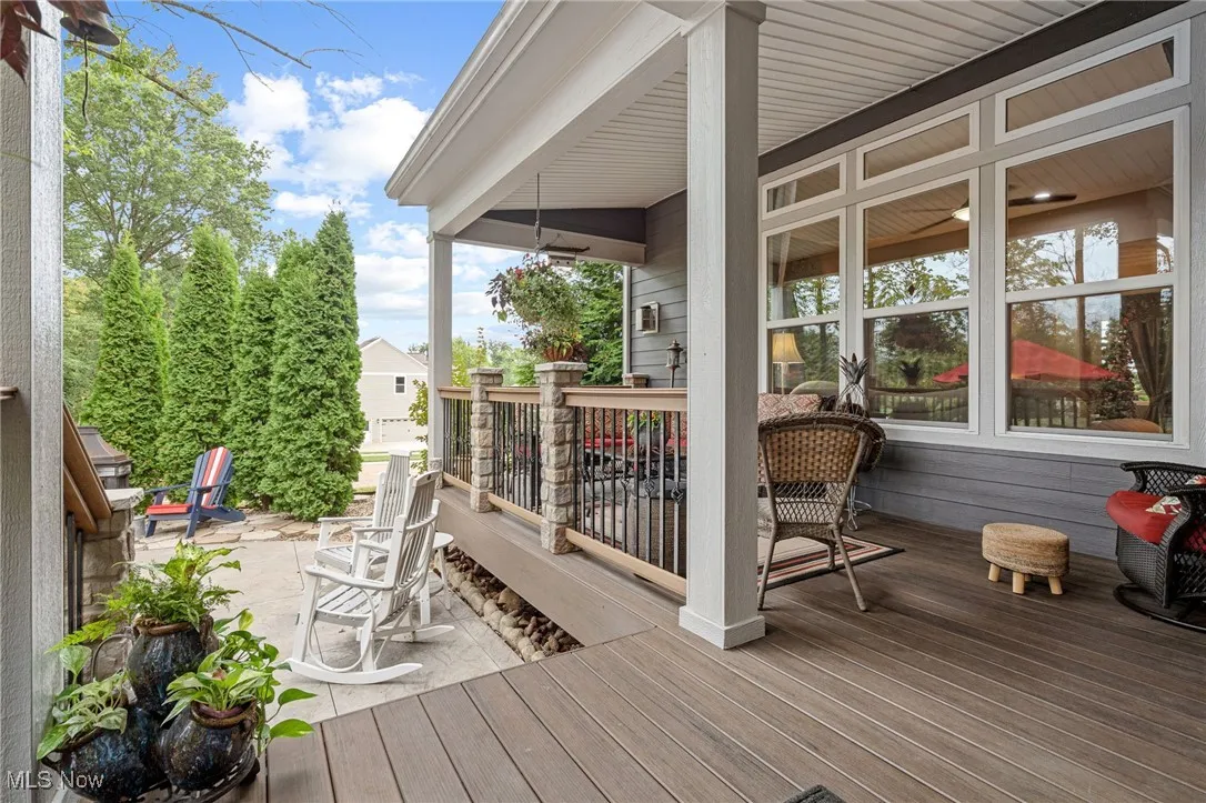 Deck and patio