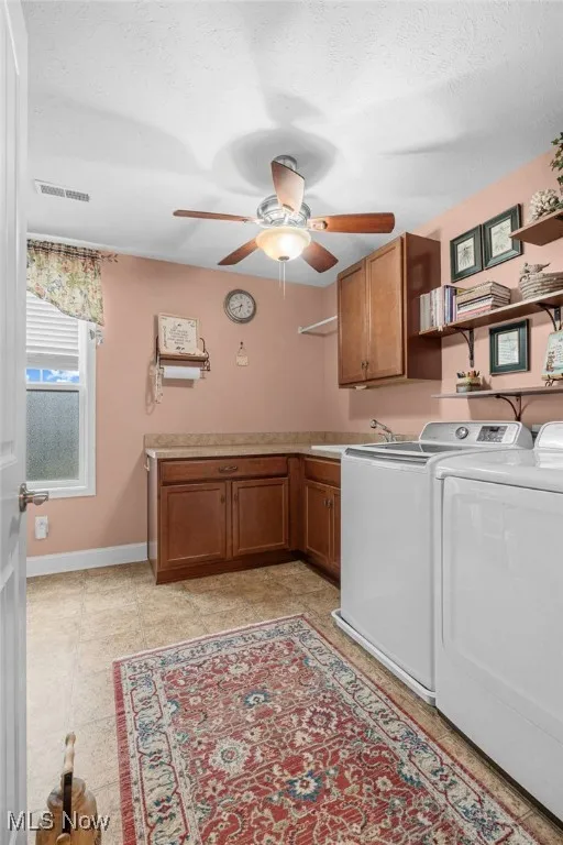 Second floor laundry room w/ceramic tile flooring
