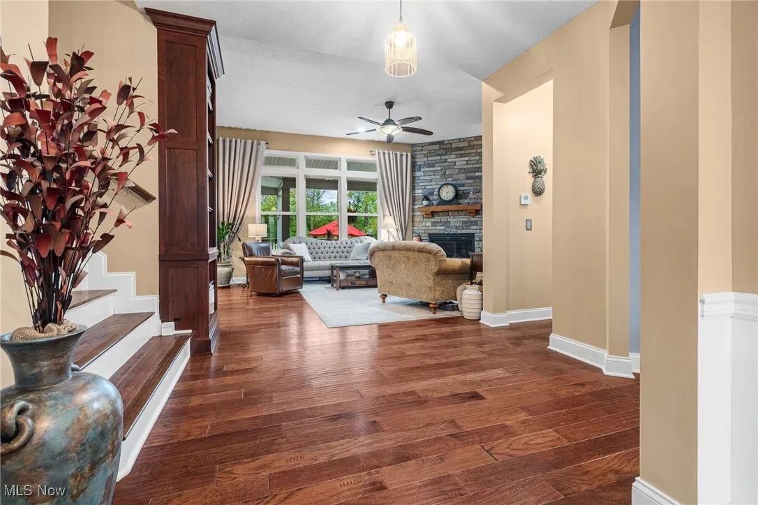 Home has an open concept.  View of the family room upon entering the​​‌​​​​‌​​‌‌​‌‌​​​‌‌​‌​‌​‌​​​‌​​ foyer.