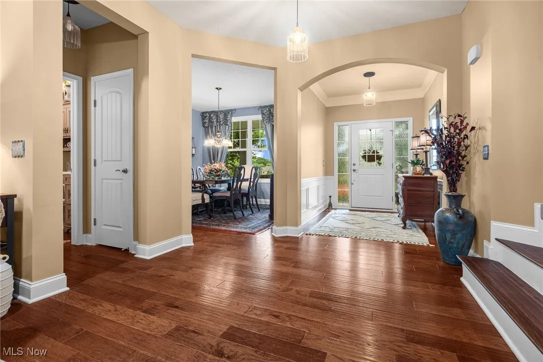 Another view of the foyer entryway.  Engineered hardwood flooring throughout the first floor.
