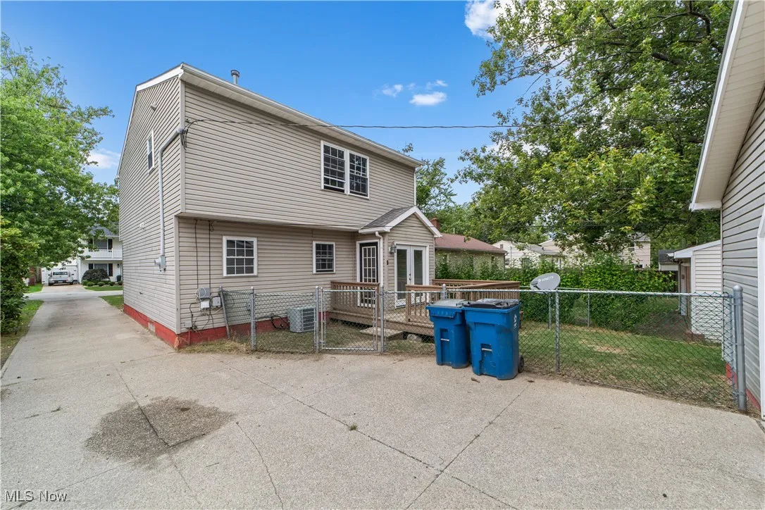 Rear of house