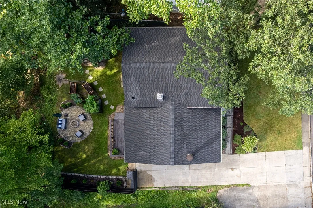 Aerial view of property and surrounding area