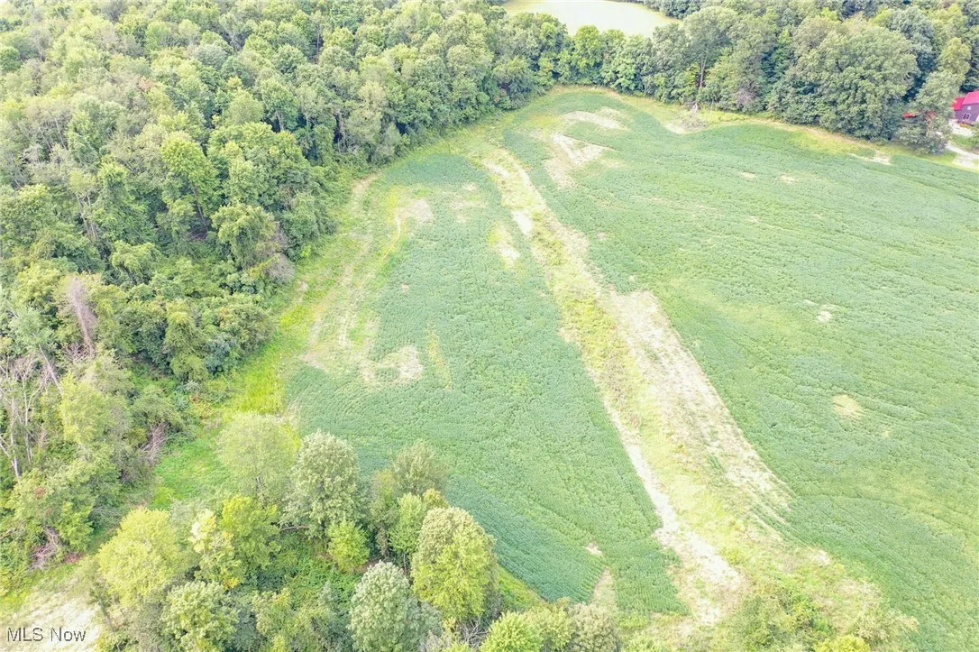 Aerial overview of property's location with rural landscape