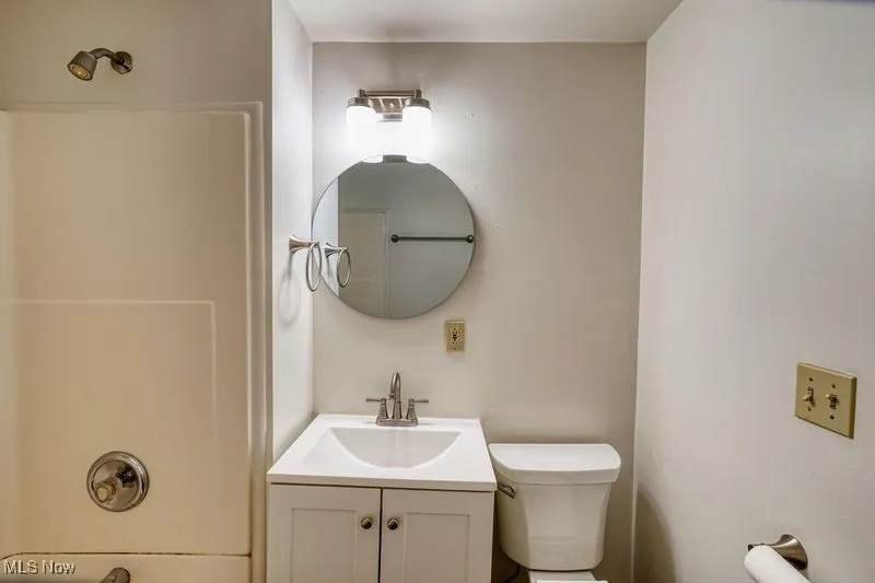 Nicely updated bathroom.
