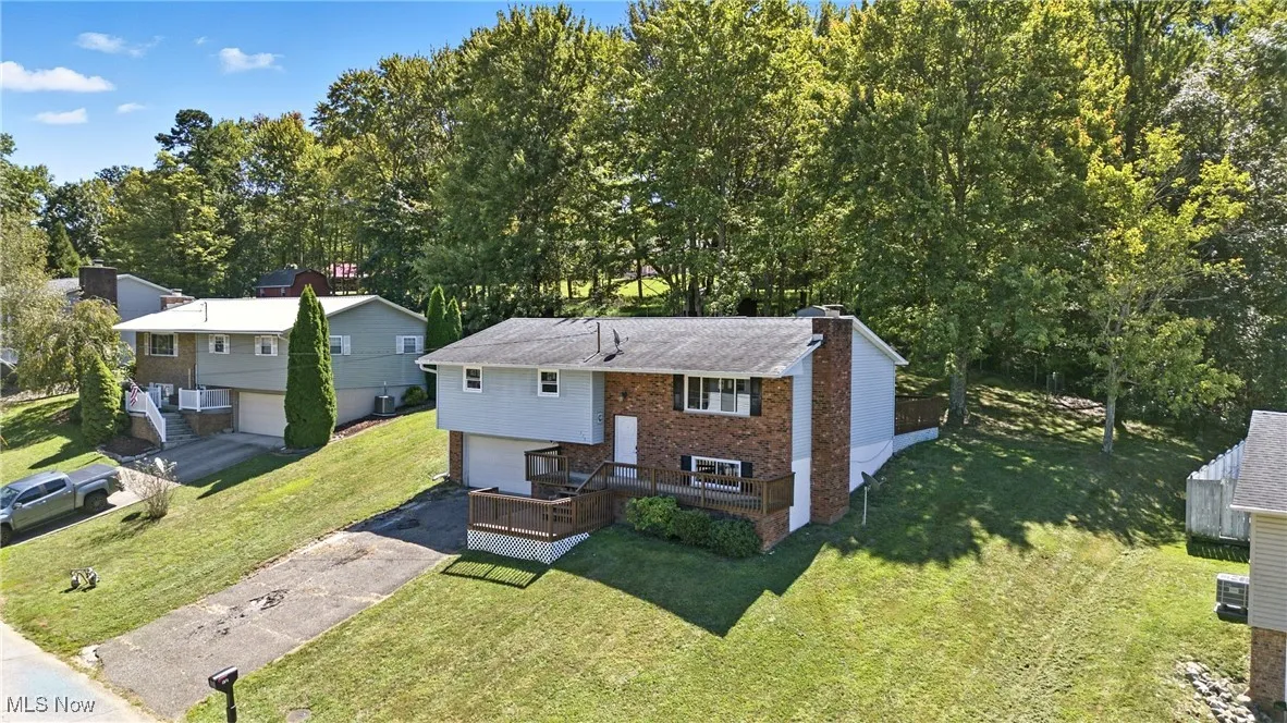 View from above of property