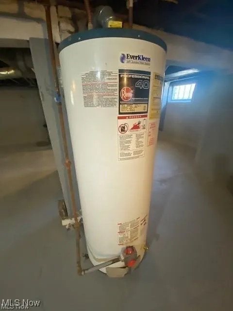 Utilities with gas water heater