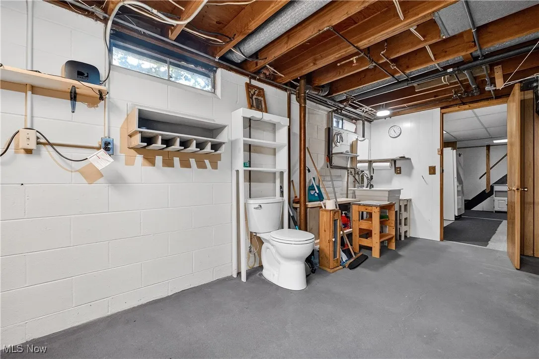 Bonus toilet - ready to create a second bathroom!
