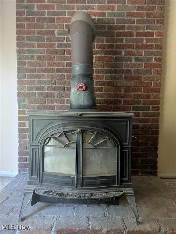 Wood Stove in Basement