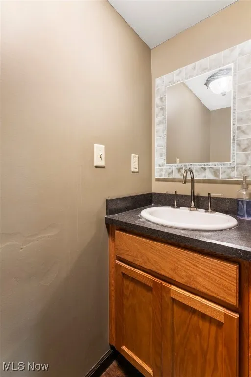 Bathroom featuring vanity