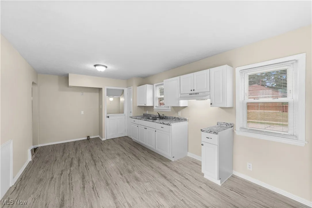 There is plenty of room in this kitchen to add a nice size dinette table.