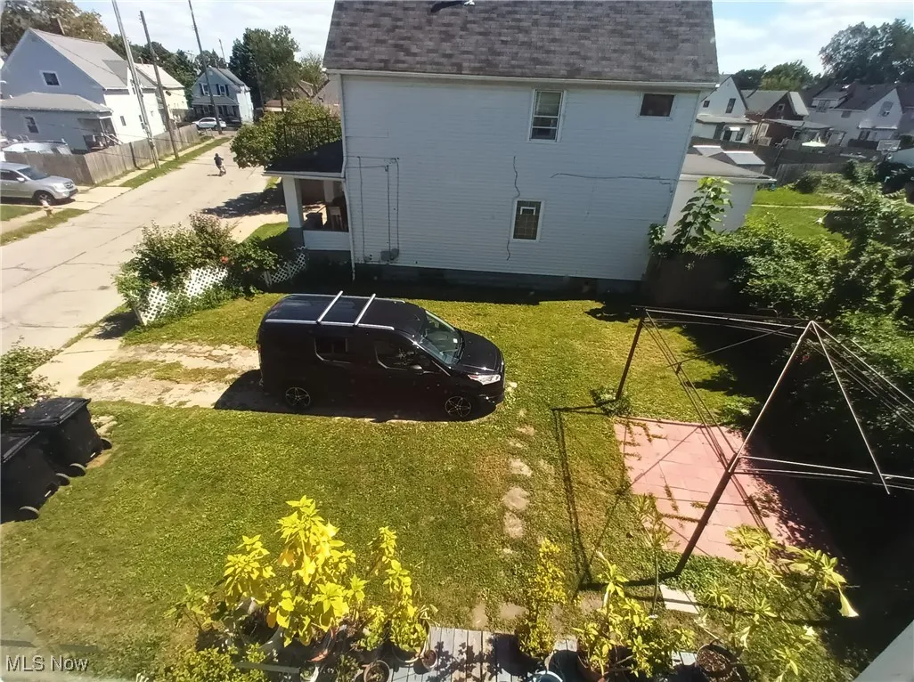 Aerial view of residential area