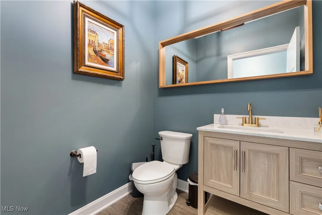 First floor half bathroom.