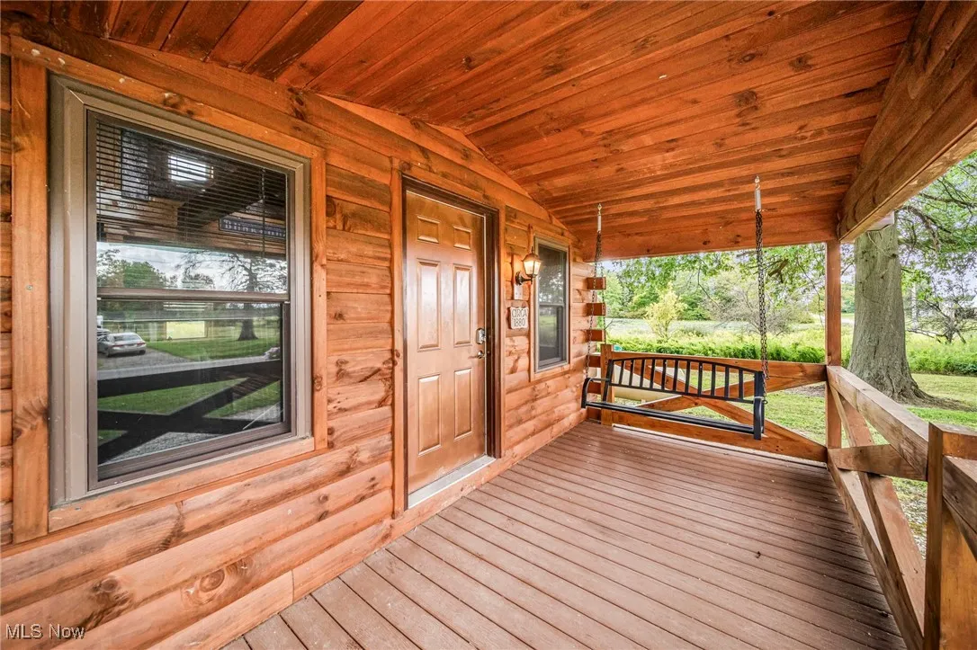 View of wooden porch