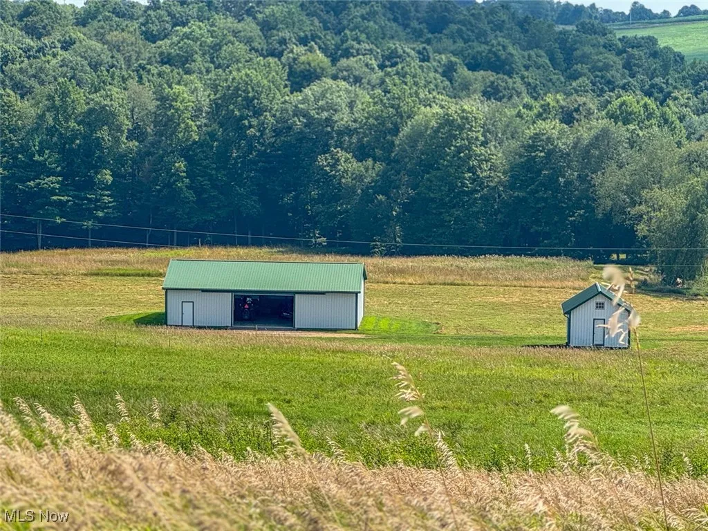 Exterior view of an outbuilding