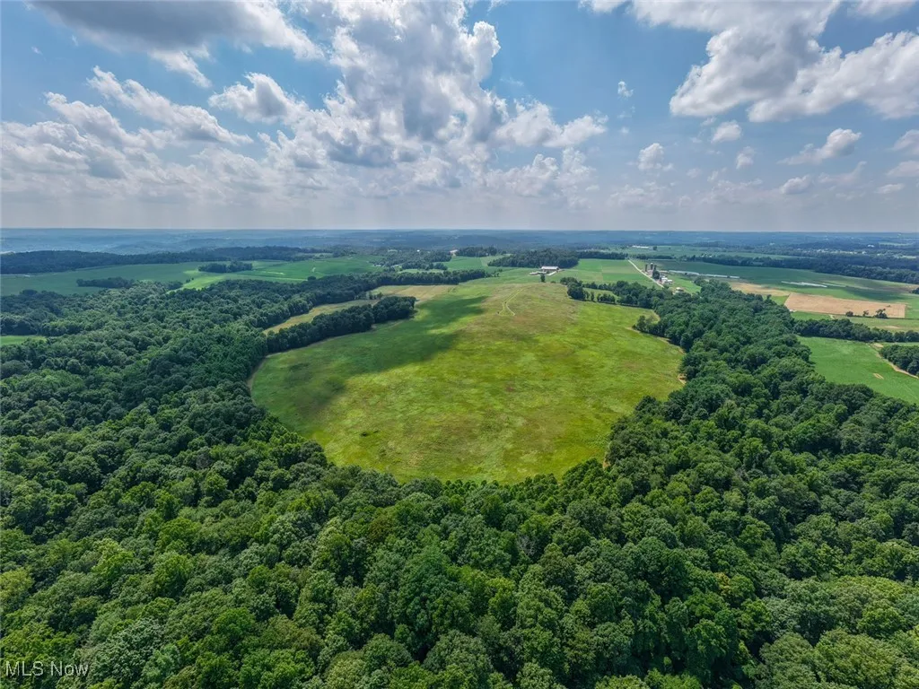 Drone / aerial view of a heavily wooded area