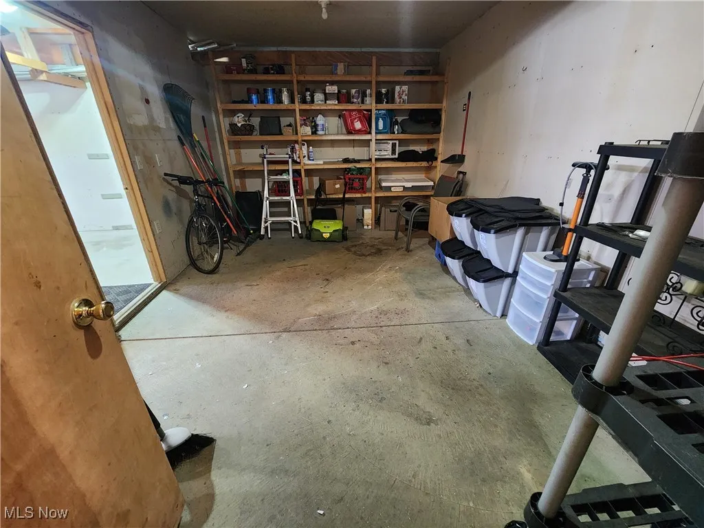 Garage storage area