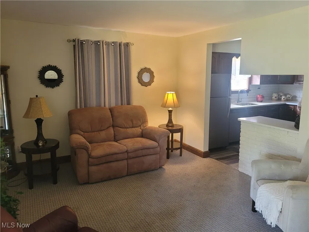 Living room from front door