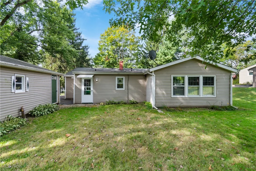 Rear view of property