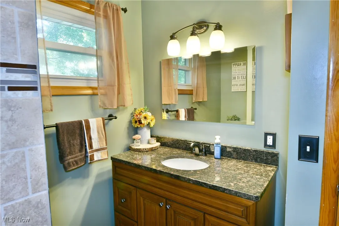 Bathroom featuring vanity