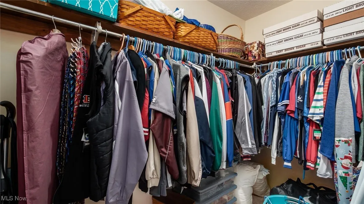 View of spacious closet