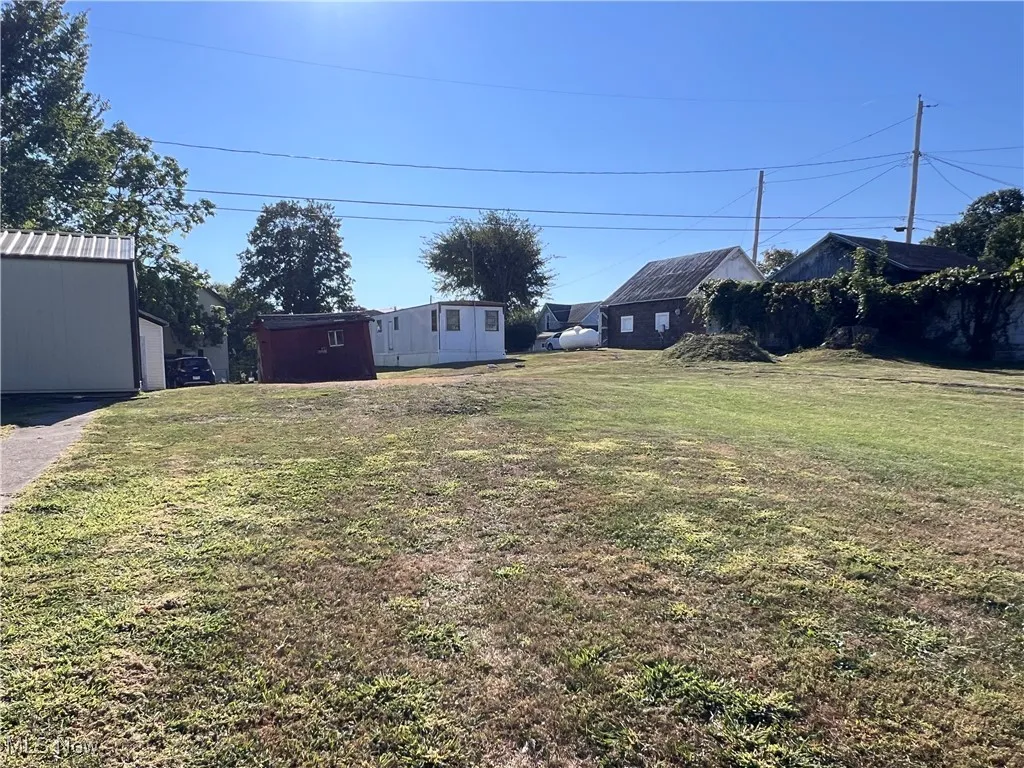 View of grassy yard