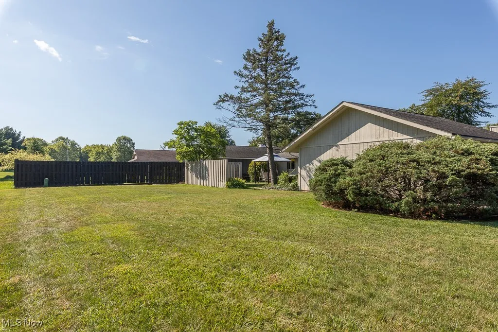 Spacious Side and backyard yard which extends to approximately the swale