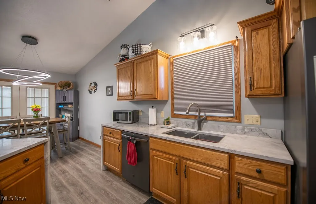 View of kitchen area