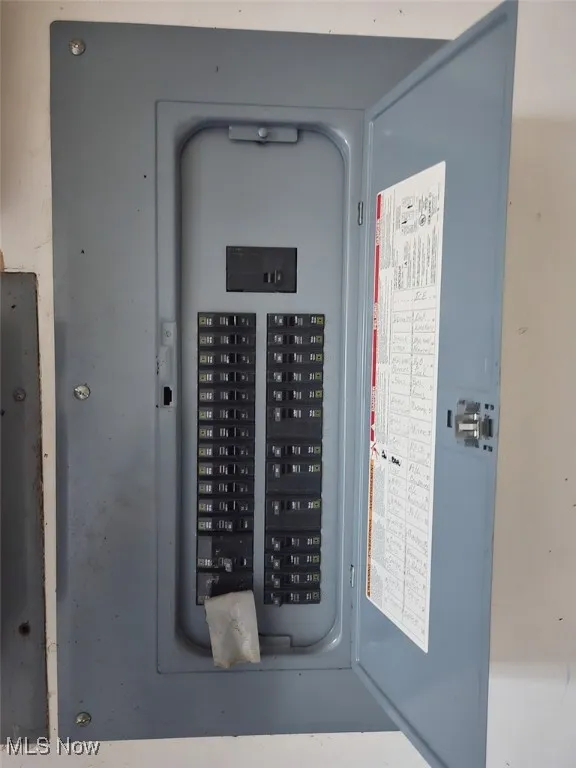 Utility room with electric panel