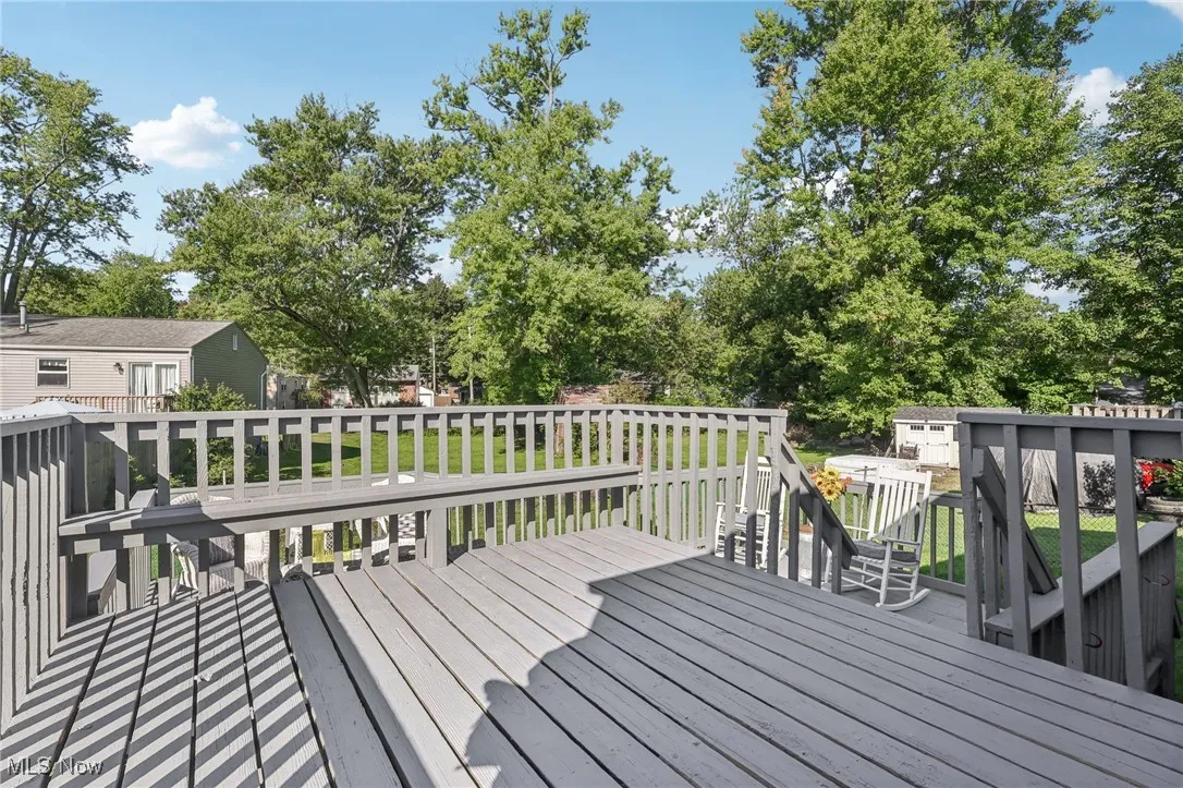 View of wooden terrace