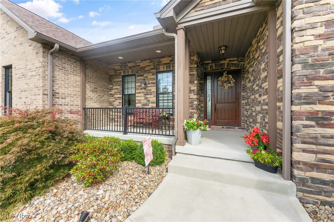 Front porch where you hear the fountain on the golf course!