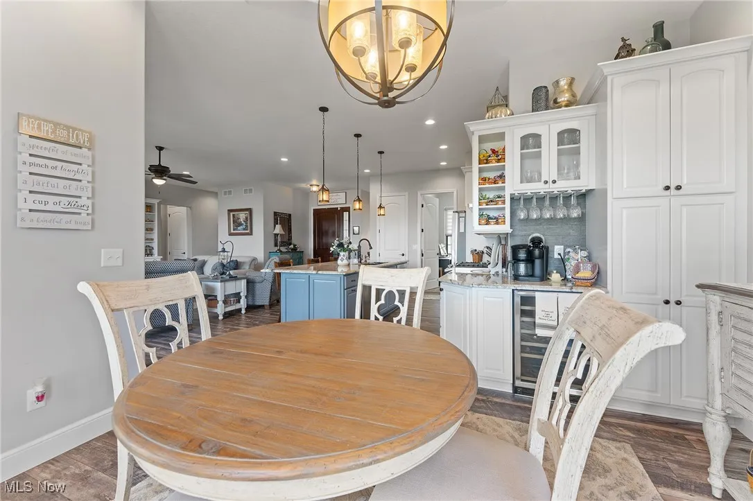 Table is expanded for gatherings with plenty of room!