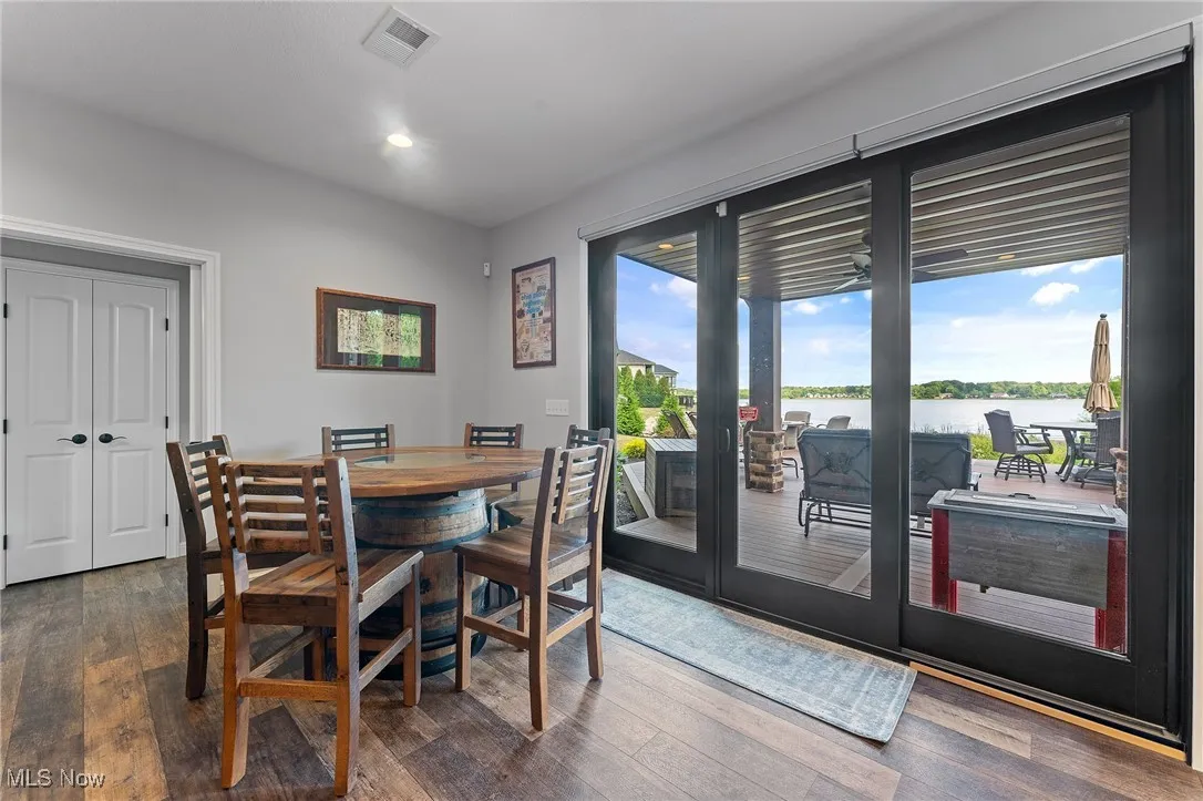 Additional view showing pocket door access to guest suite.