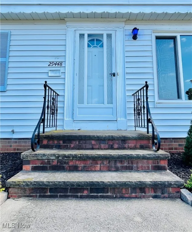View of exterior entry