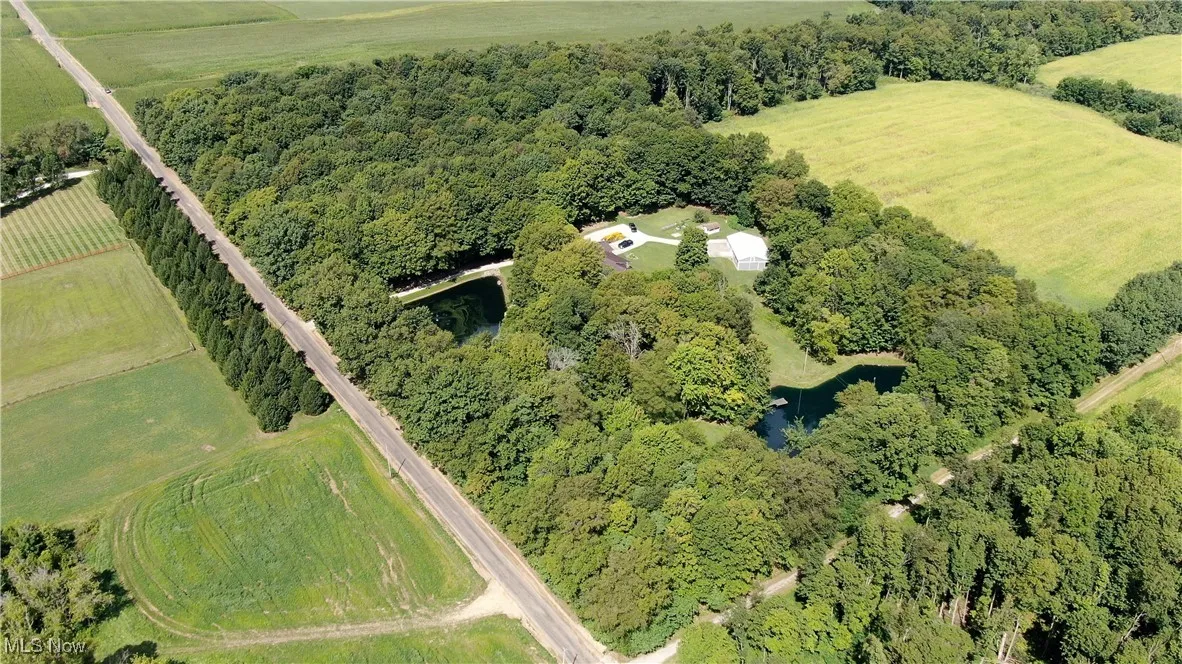 Parcel 1 and 2 -Overview of rural landscape featuring rows of crops