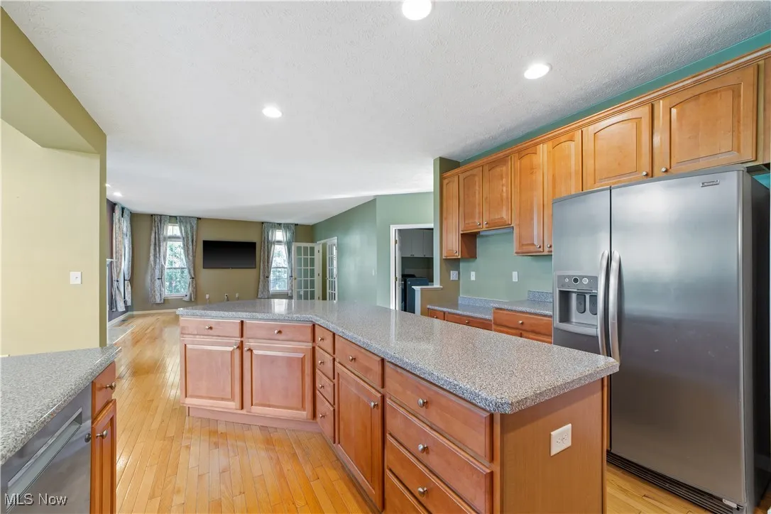 Kitchen featuring stainless steel appliances and lots of counter space