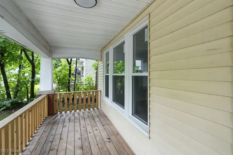 View of wooden porch
