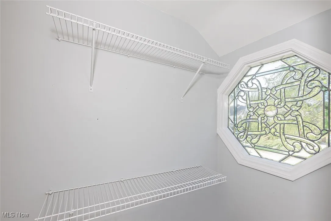 Bedroom 3 closet - leaded glass feature
